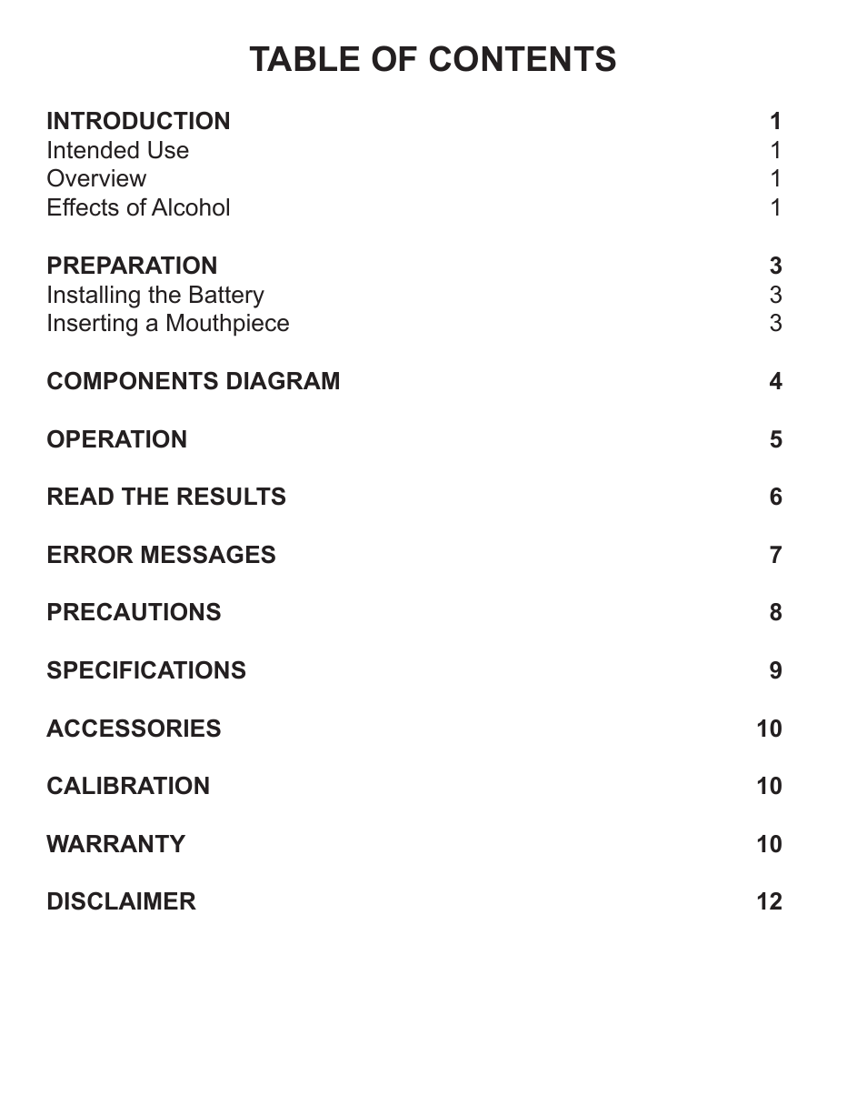 Q3 Innovations AlcoHAWK ABI User Manual | Page 2 / 16