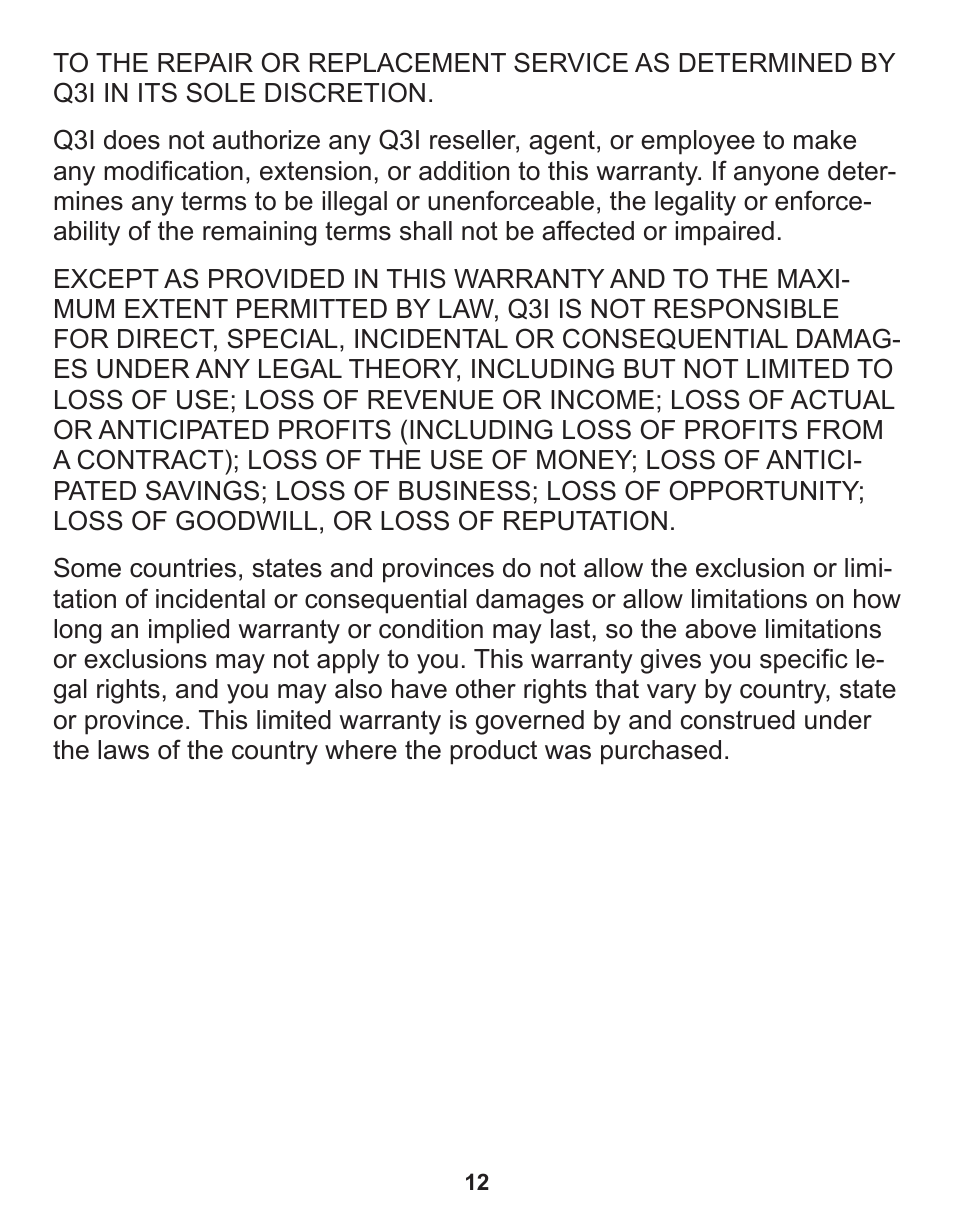 Q3 Innovations AlcoHAWK PRECISION User Manual | Page 14 / 16