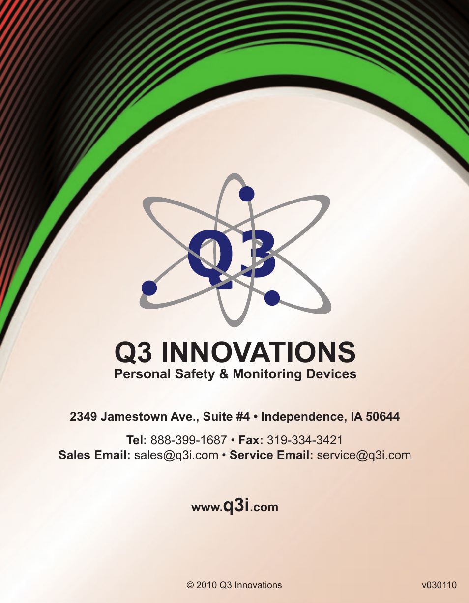 Q3 innovations | Q3 Innovations AlcoHAWK SLIM User Manual | Page 16 / 16