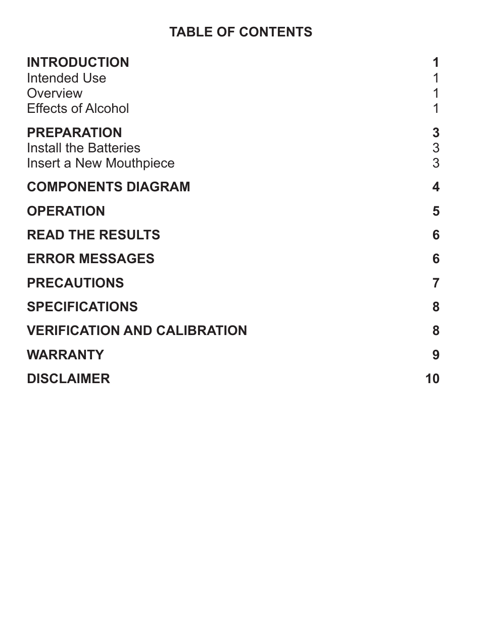 Q3 Innovations AlcoHAWK SLIM User Manual | Page 2 / 16