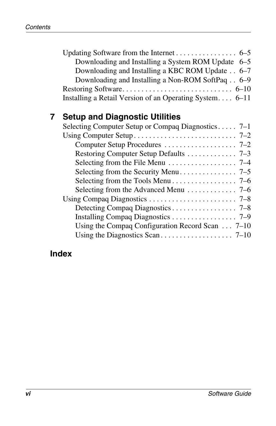 Compaq 285558-001 User Manual | Page 6 / 98