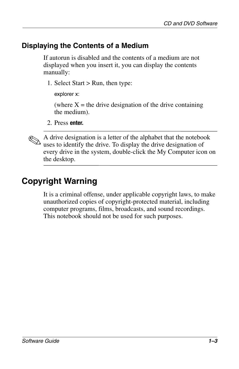 Copyright warning, Copyright warning –3 | Compaq 285558-001 User Manual | Page 9 / 98