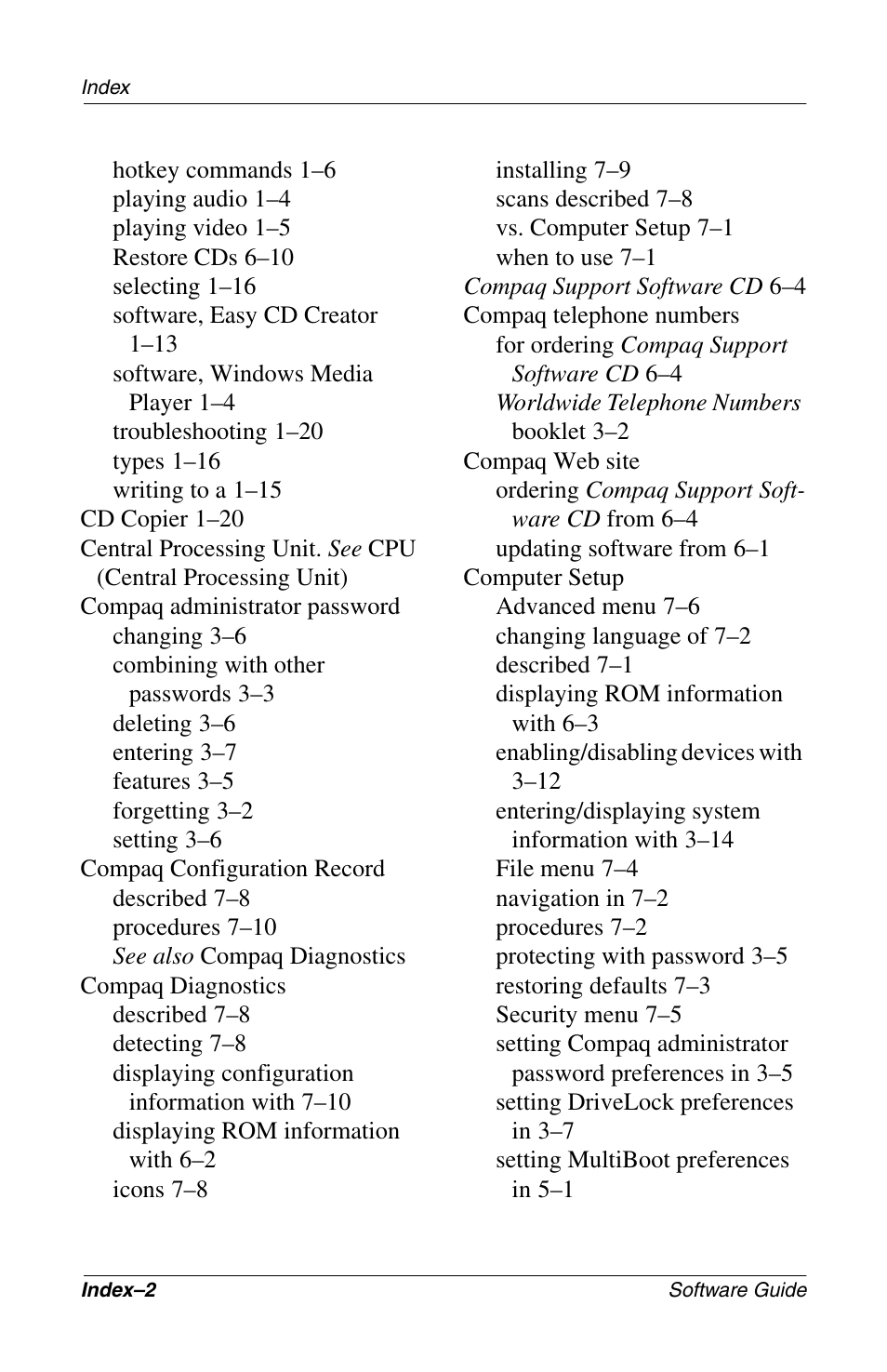 Compaq 285558-001 User Manual | Page 92 / 98