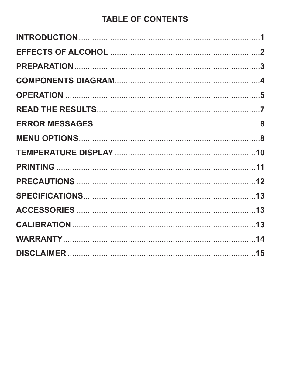 Q3 Innovations AlcoHAWK PT750 User Manual | Page 2 / 20