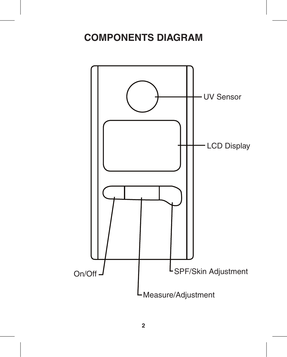 Components diagram | Q3 Innovations UV HAWK User Manual | Page 4 / 16