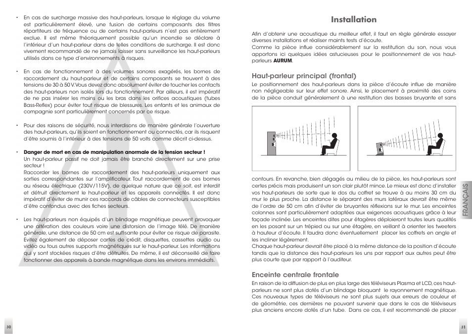 Installation | Quadral AURUM VIII User Manual | Page 16 / 29