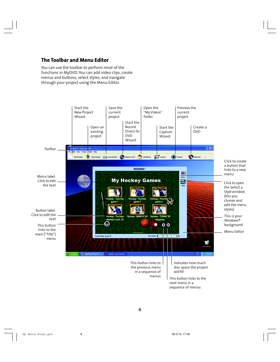The toolbar and menu editor | Compaq 6010AP User Manual | Page 6 / 16