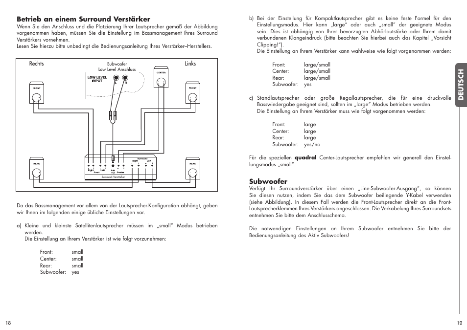 Quadral ALLGEMEIN User Manual | Page 10 / 23