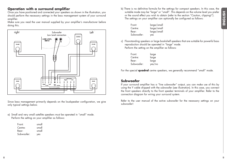 Quadral ALLGEMEIN User Manual | Page 5 / 23