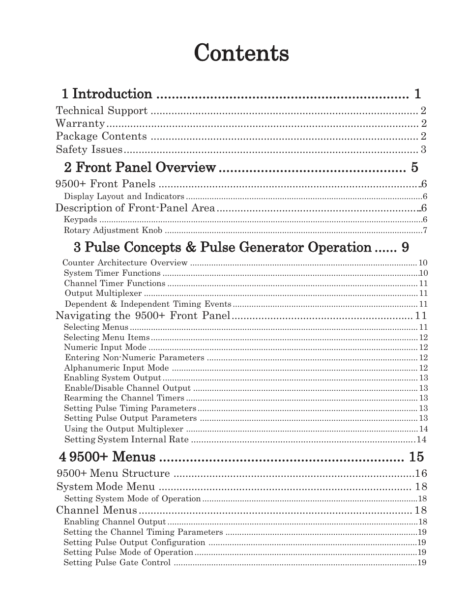 Quantum Composers 9500 Plus Series User Manual | Page 2 / 70