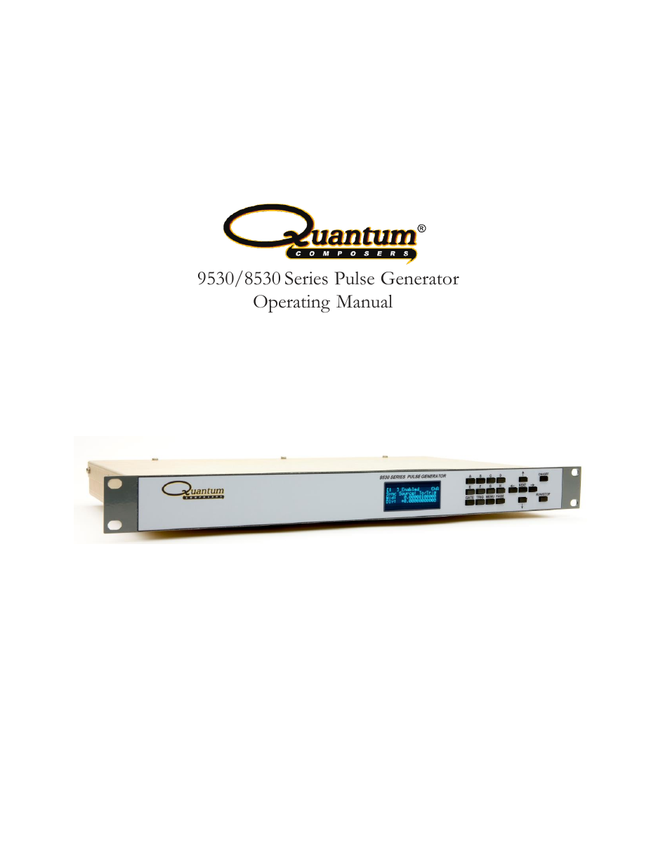 Quantum Composers 9530 Series User Manual | 71 pages