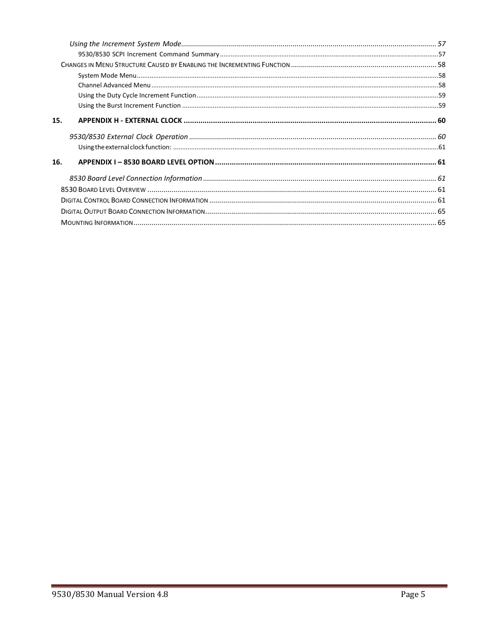 Quantum Composers 9530 Series User Manual | Page 5 / 71