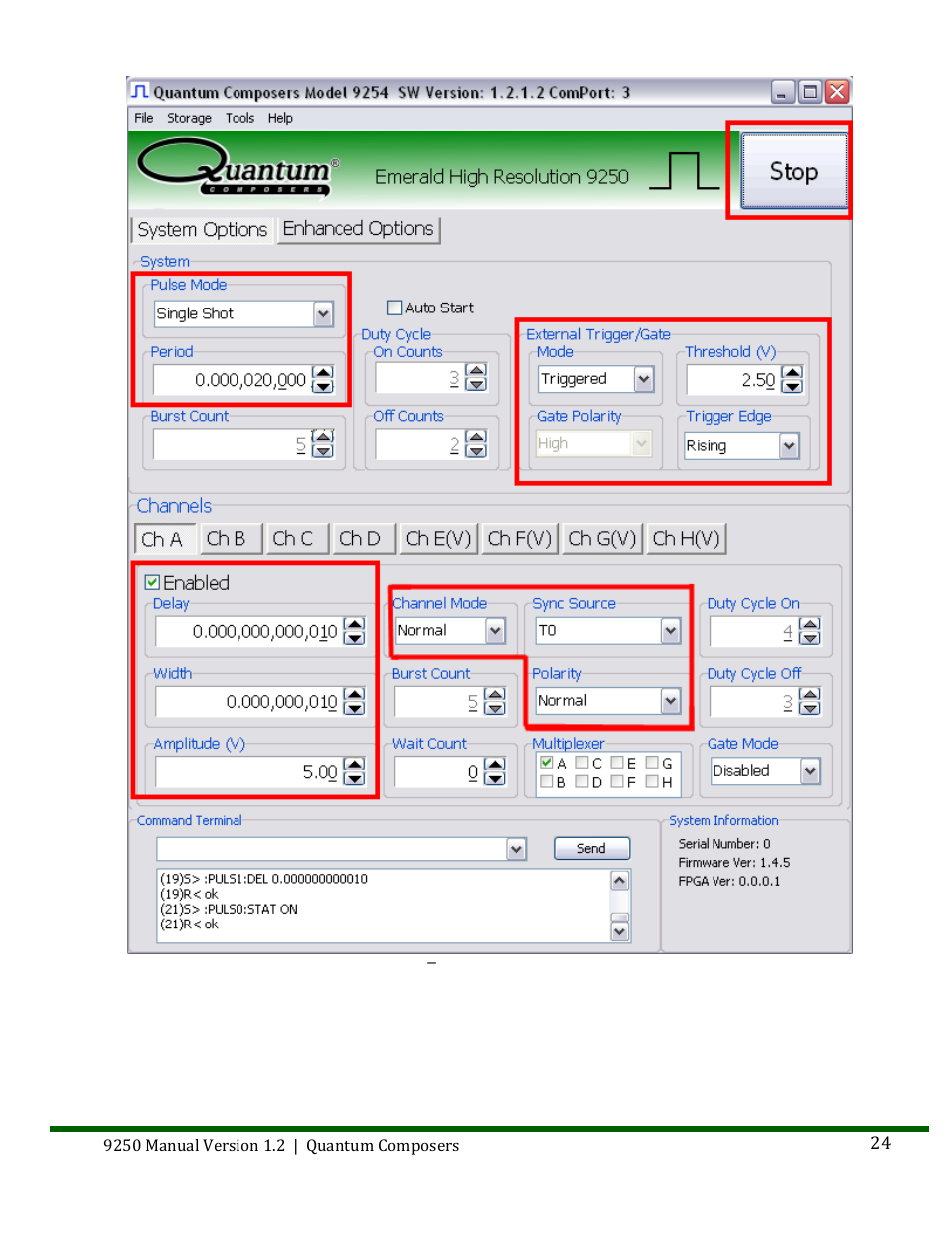 Quantum Composers 9250 Series User Manual | Page 24 / 51