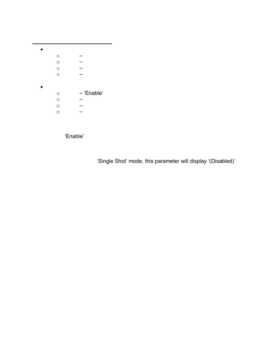 Channel menu (a, b, c, or d), Channel menu (a, b, c, or d) -17, Burst count | Enable, Delay, Width, Amplitude | Quantum Composers 9730 Series User Manual | Page 17 / 50