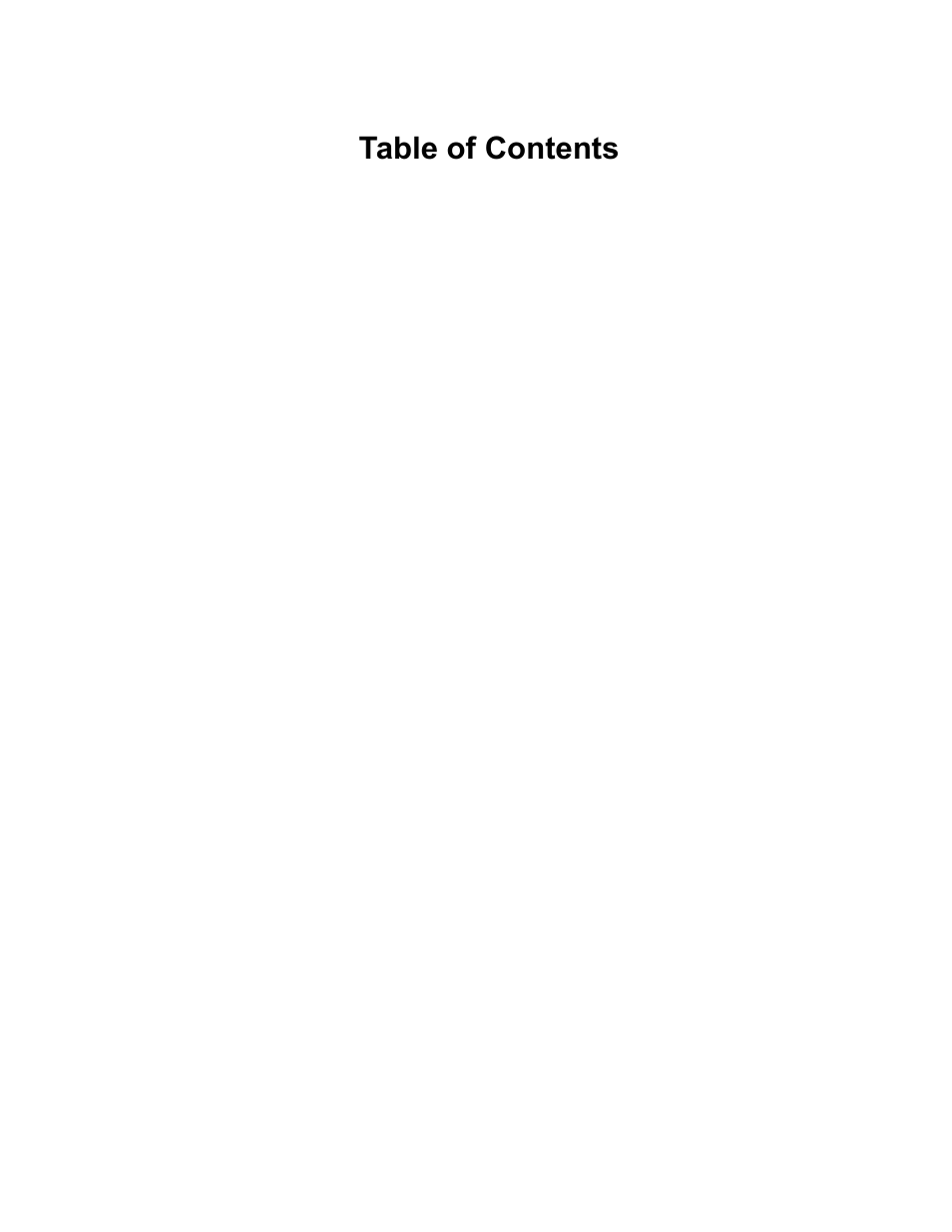 1 table of contents, 1table of contents | Quantum Composers 9730 Series User Manual | Page 2 / 50