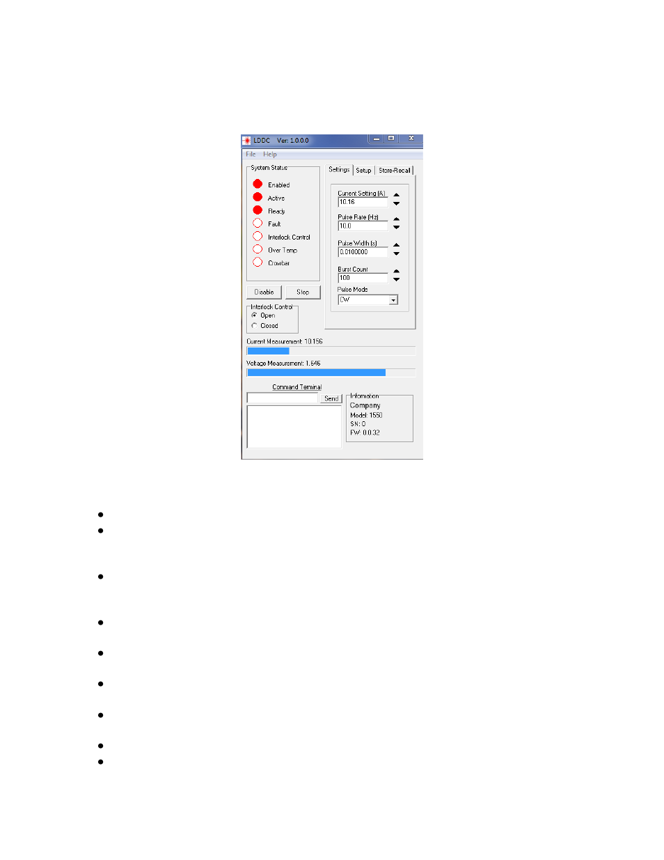 Remote operation using software gui -23 | Quantum Composers LDDC 1550 User Manual | Page 23 / 35