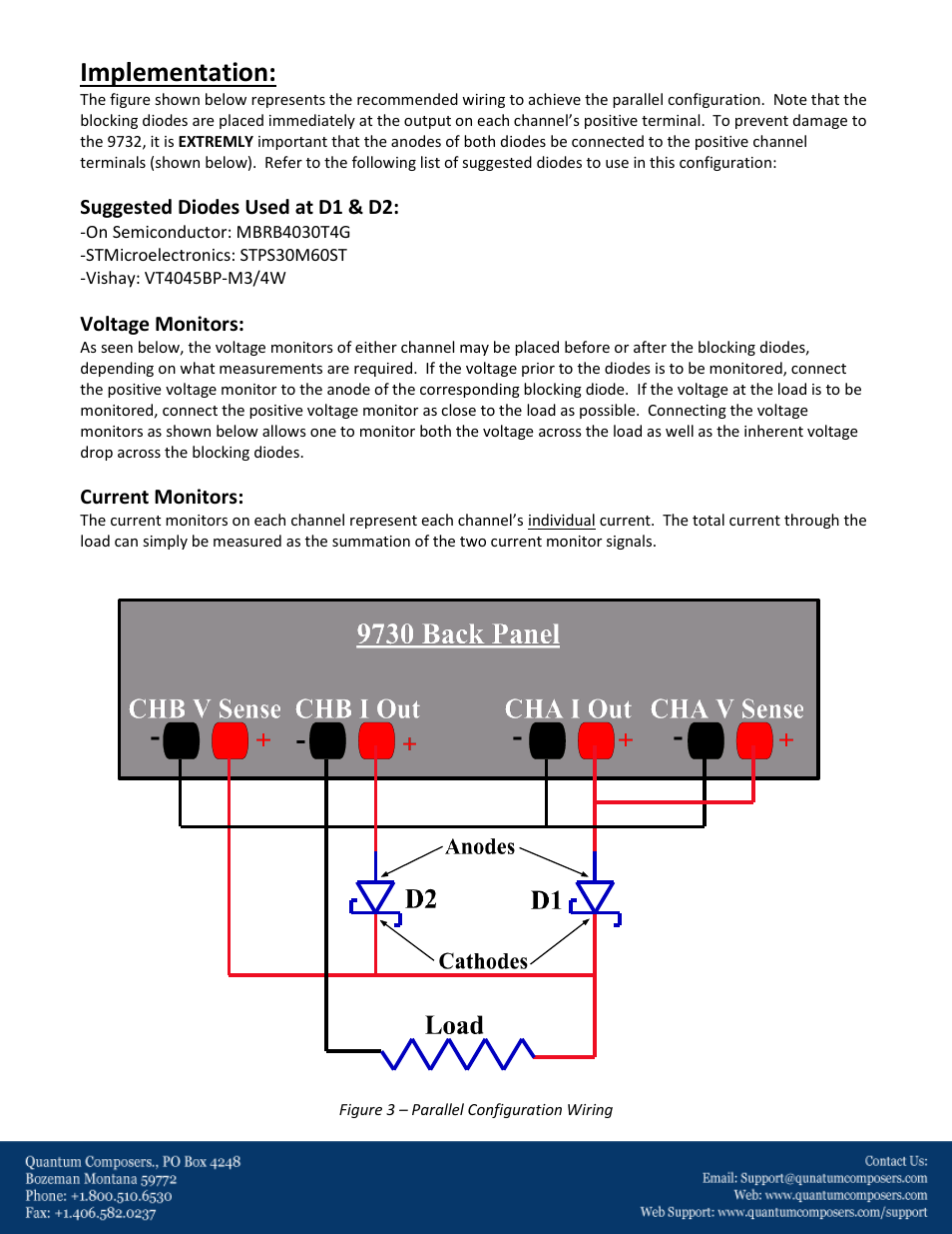Implementation | Quantum Composers 9732 Parallel Configuration User Manual | Page 2 / 6