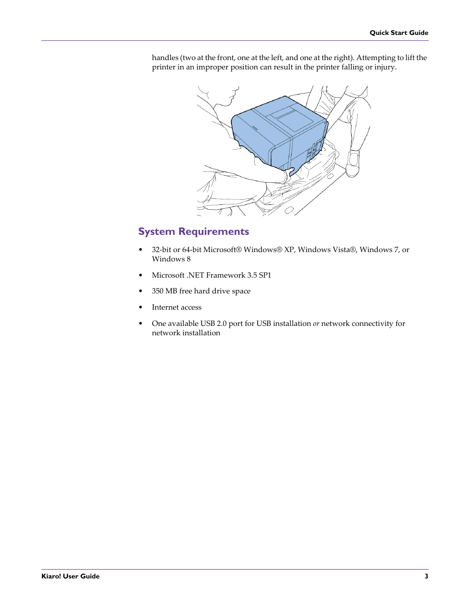 System requirements | QuickLabel Kiaro! User Manual | Page 19 / 166