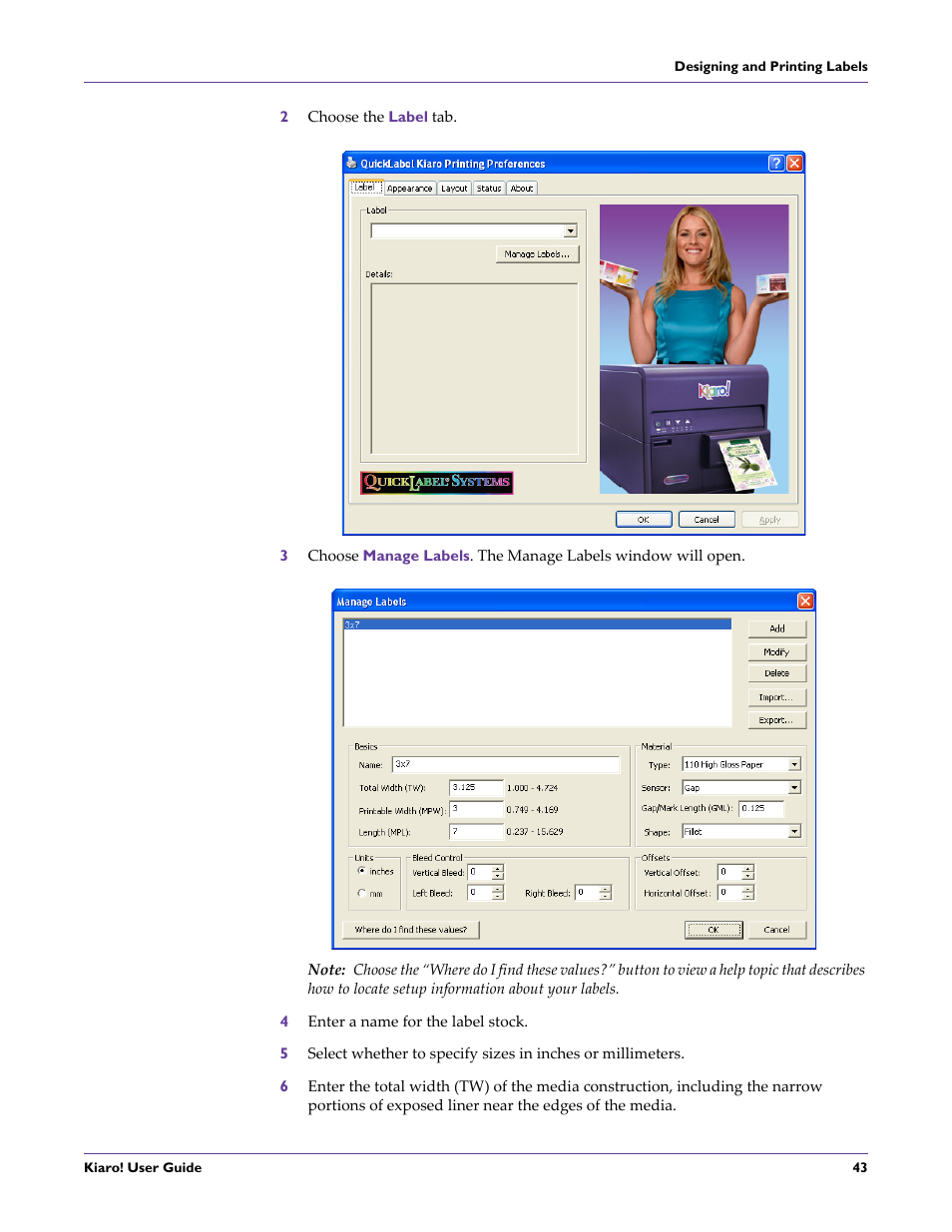 QuickLabel Kiaro! User Manual | Page 59 / 166