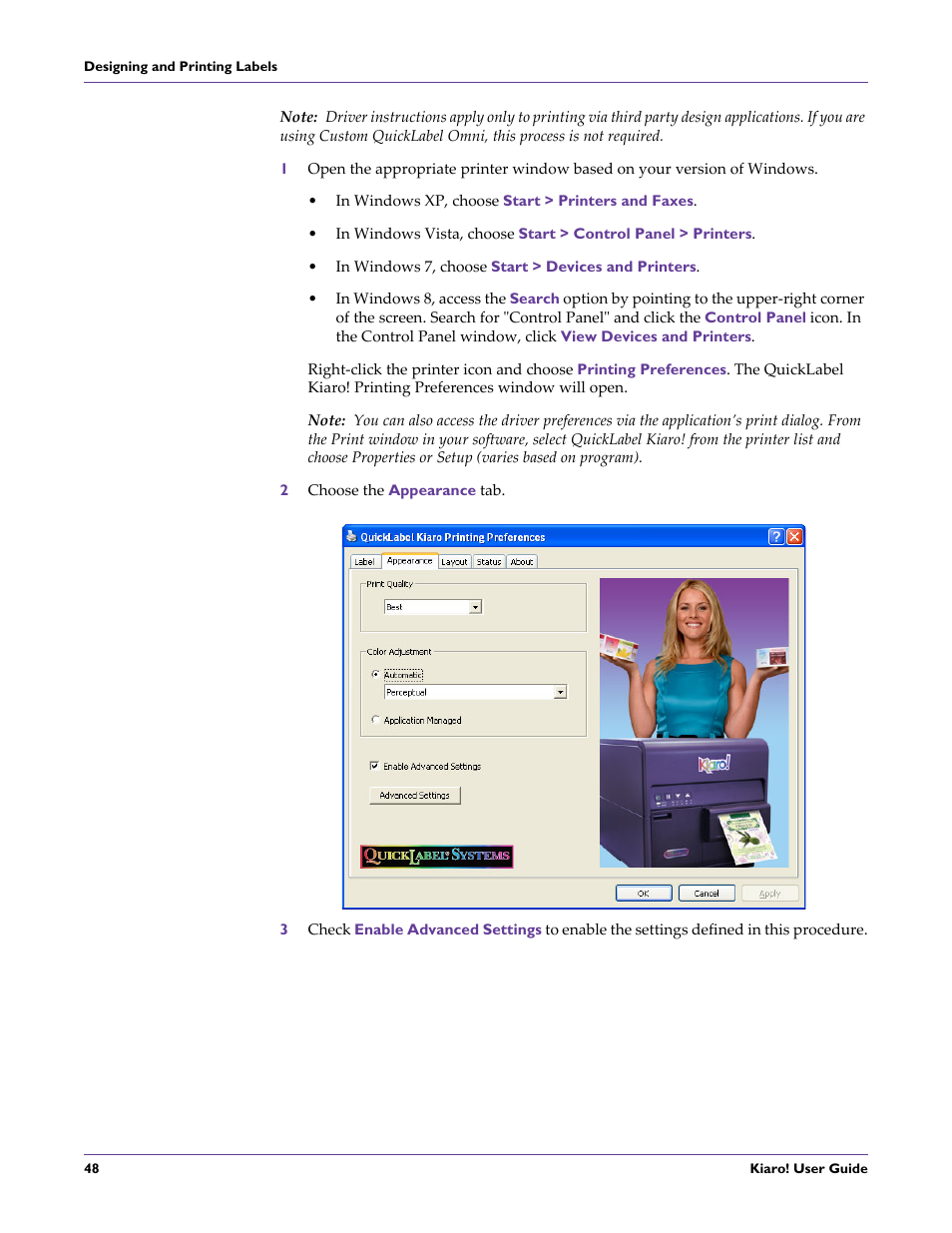 QuickLabel Kiaro! User Manual | Page 64 / 166