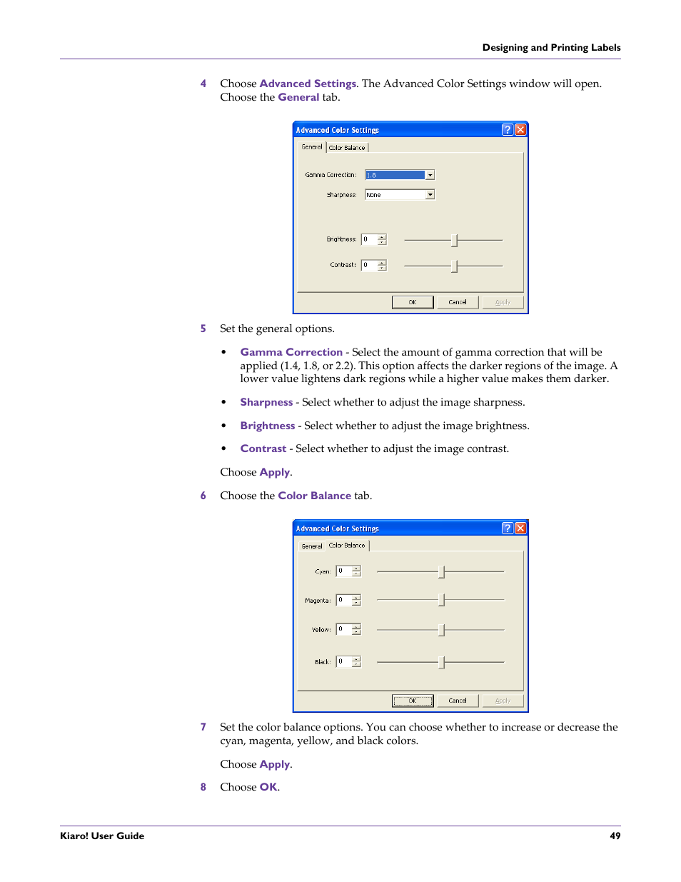 QuickLabel Kiaro! User Manual | Page 65 / 166