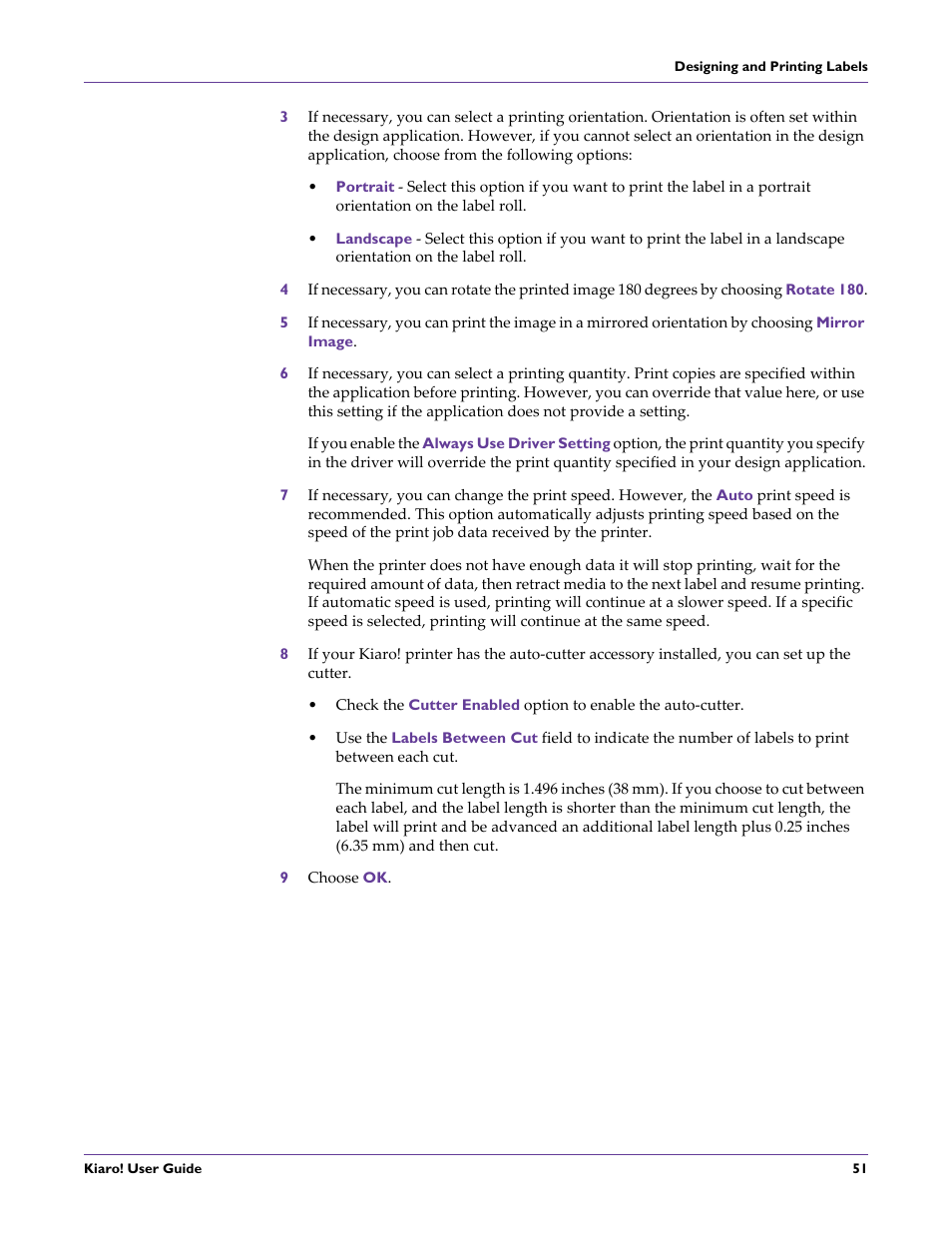 QuickLabel Kiaro! User Manual | Page 67 / 166