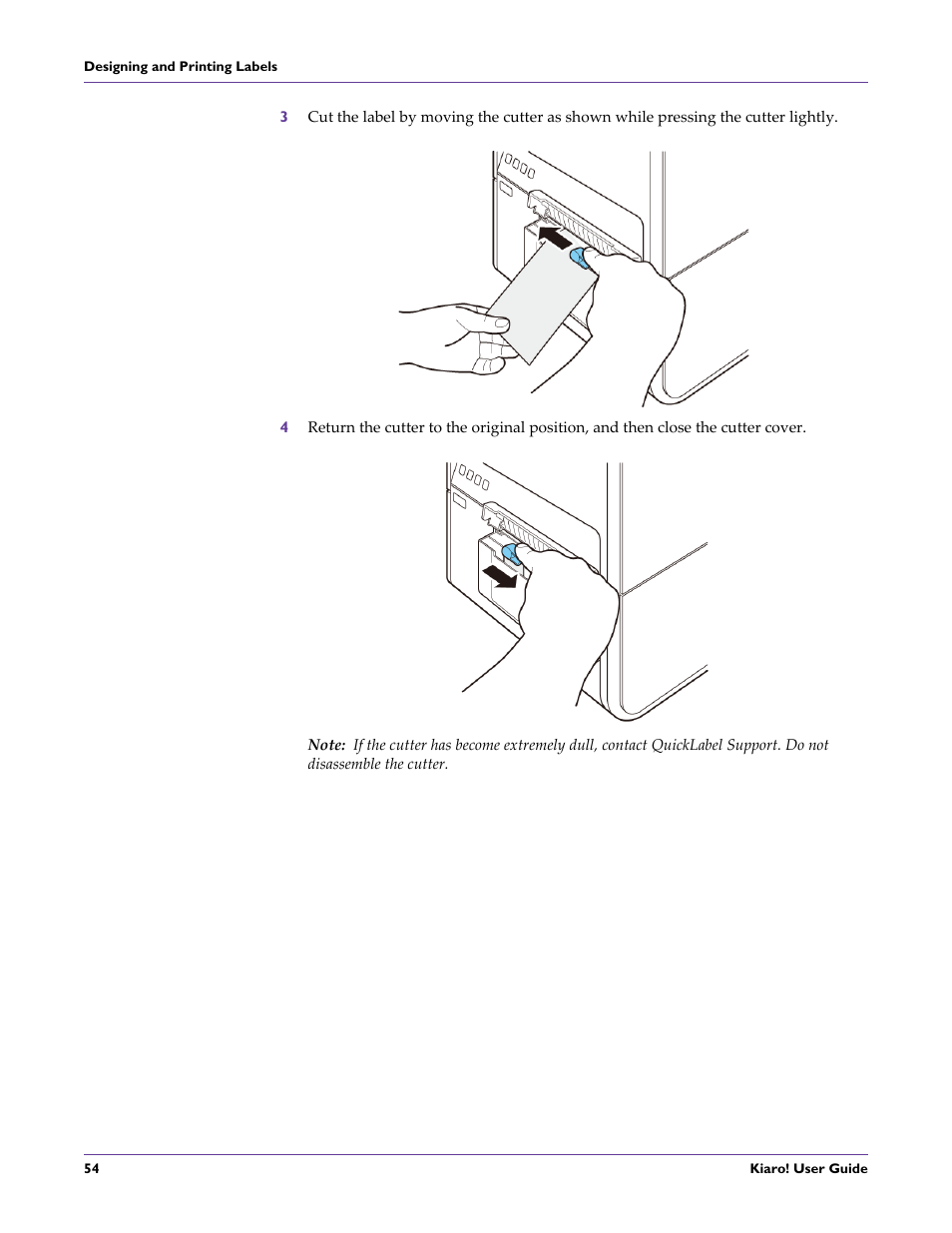 QuickLabel Kiaro! User Manual | Page 70 / 166