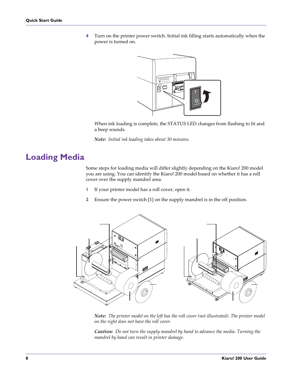 Loading media | QuickLabel 200 Kiaro! User Manual | Page 22 / 150