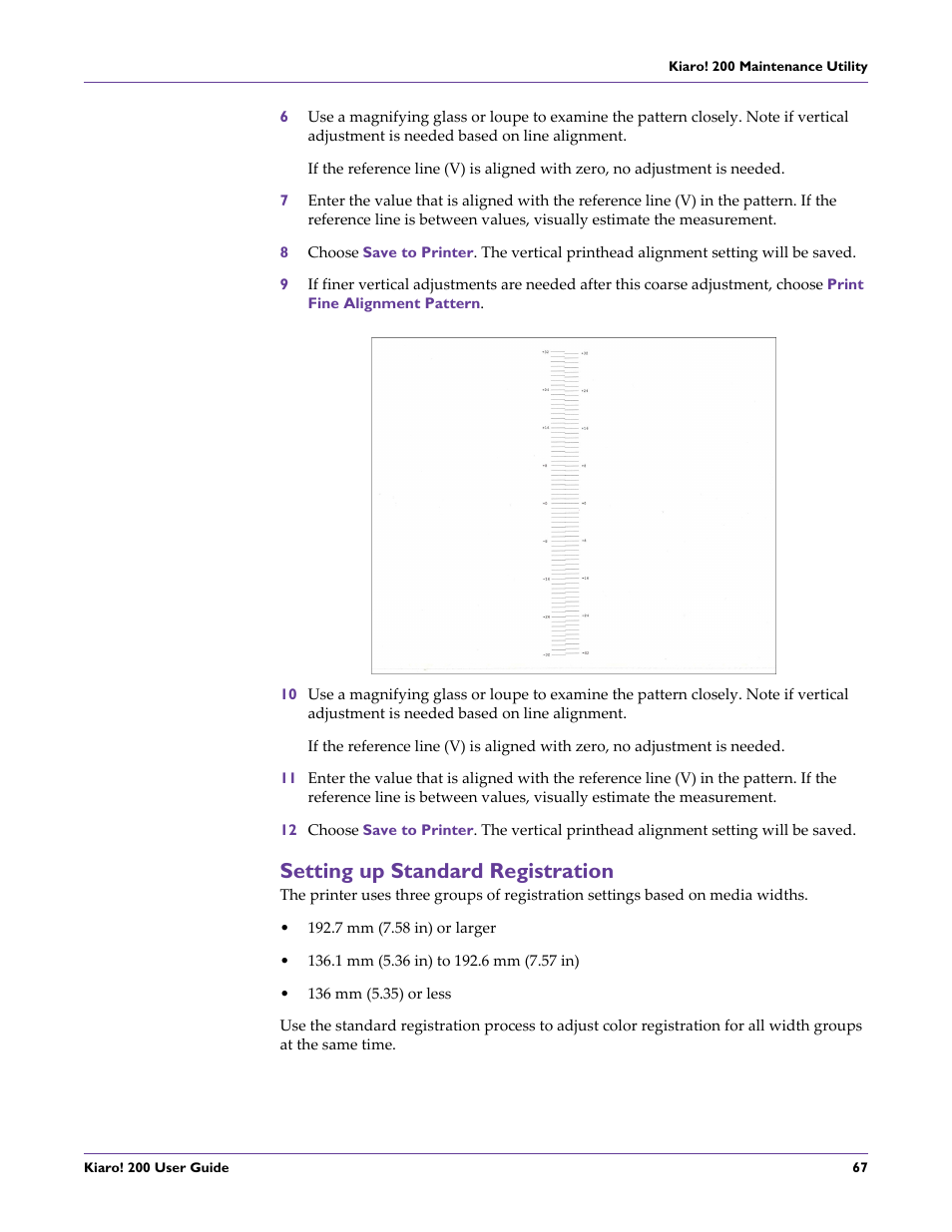 Setting up standard registration | QuickLabel 200 Kiaro! User Manual | Page 81 / 150