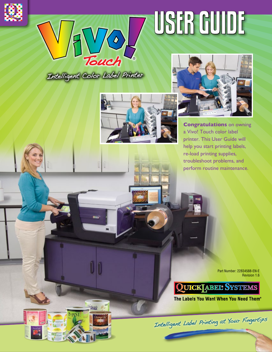 QuickLabel Vivo! Touch User Manual | 165 pages