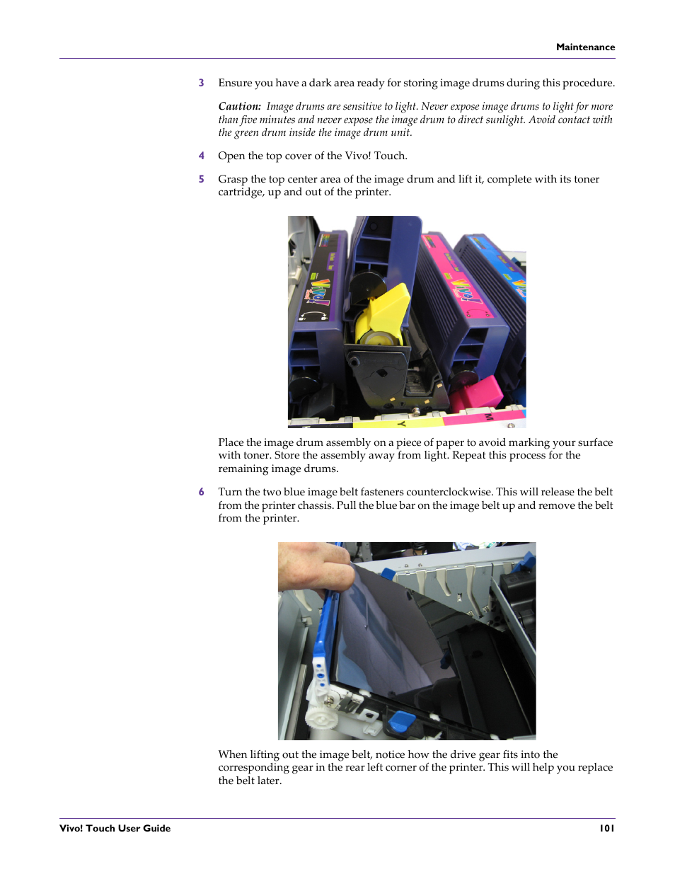 4 open the top cover of the vivo! touch | QuickLabel Vivo! Touch User Manual | Page 115 / 165