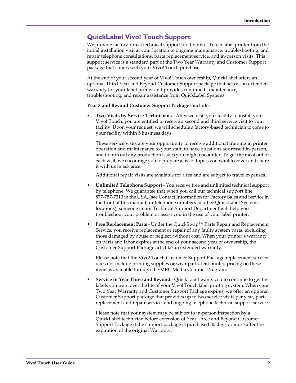 Quicklabel vivo! touch support | QuickLabel Vivo! Touch User Manual | Page 23 / 165