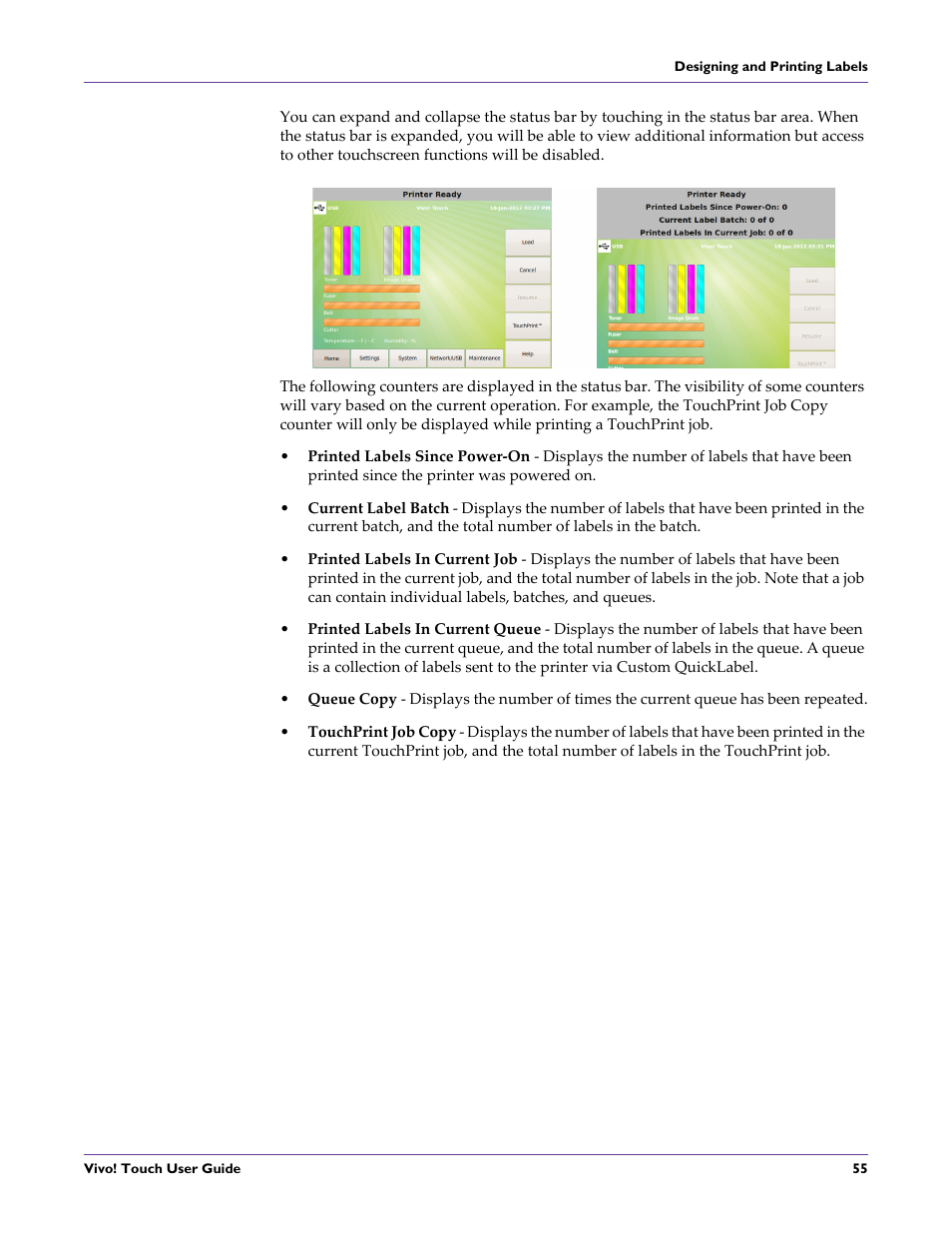 QuickLabel Vivo! Touch User Manual | Page 69 / 165