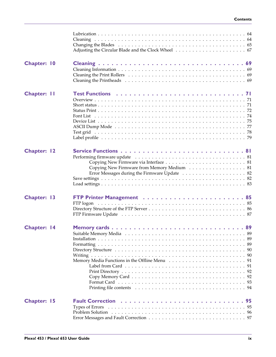 QuickLabel Plexo! 653 User Manual | Page 11 / 121