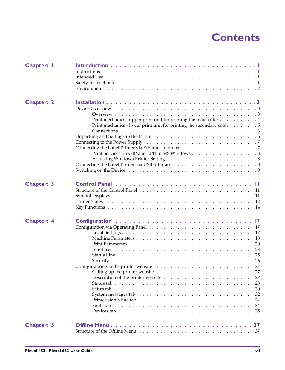 QuickLabel Plexo! 653 User Manual | Page 9 / 121