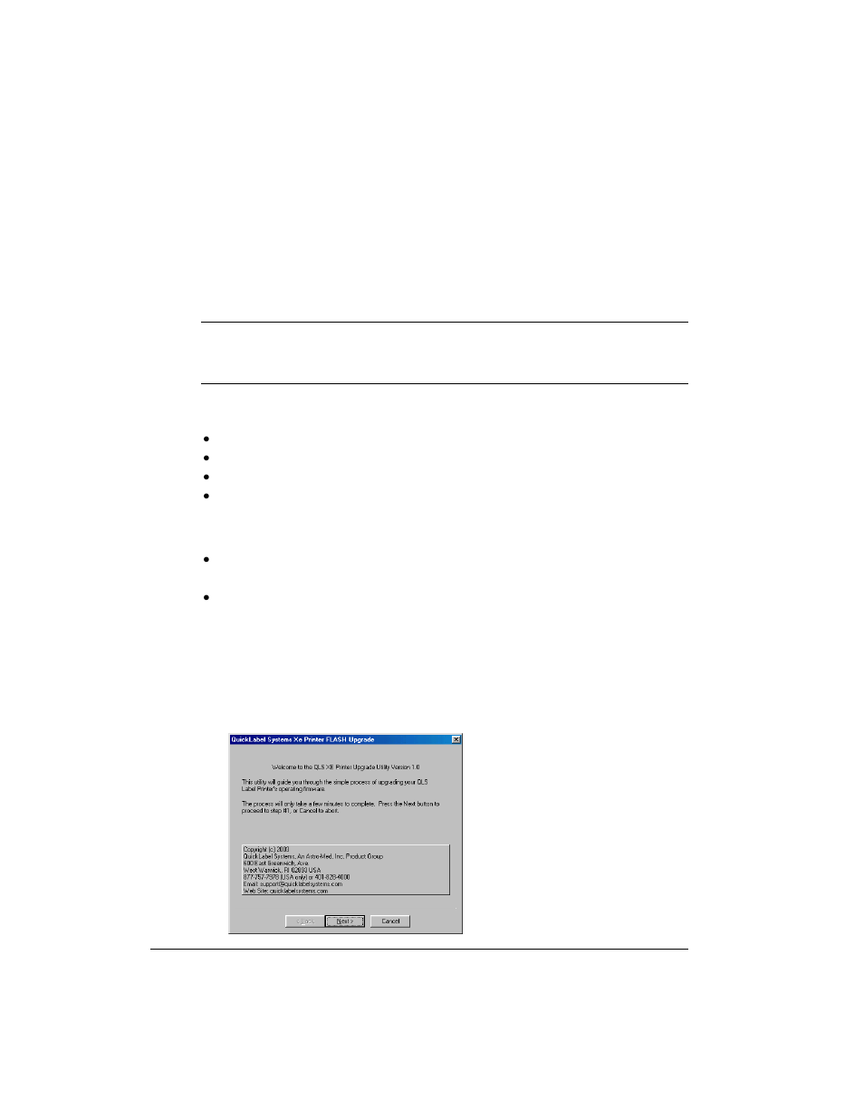 Firmware upgrades | QuickLabel QLS-4100 Xe User Manual | Page 152 / 217