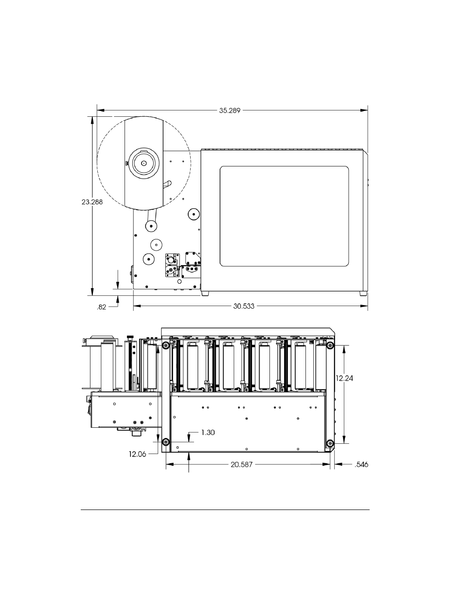 Qls-4100 xe dimensions | QuickLabel QLS-4100 Xe User Manual | Page 178 / 217