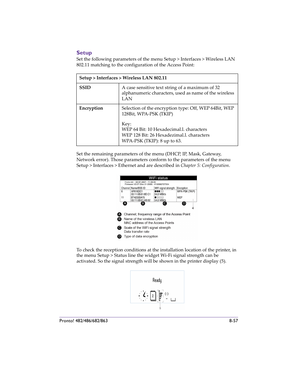 Setup, Setup -57 | QuickLabel 482 Pronto! User Manual | Page 147 / 256