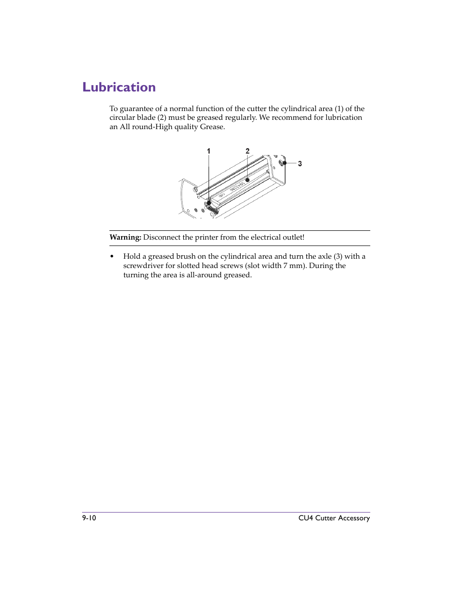 Lubrication, Lubrication -10, Lubrication - describes | QuickLabel 482 Pronto! User Manual | Page 162 / 256