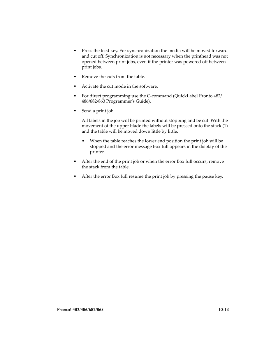 QuickLabel 482 Pronto! User Manual | Page 181 / 256