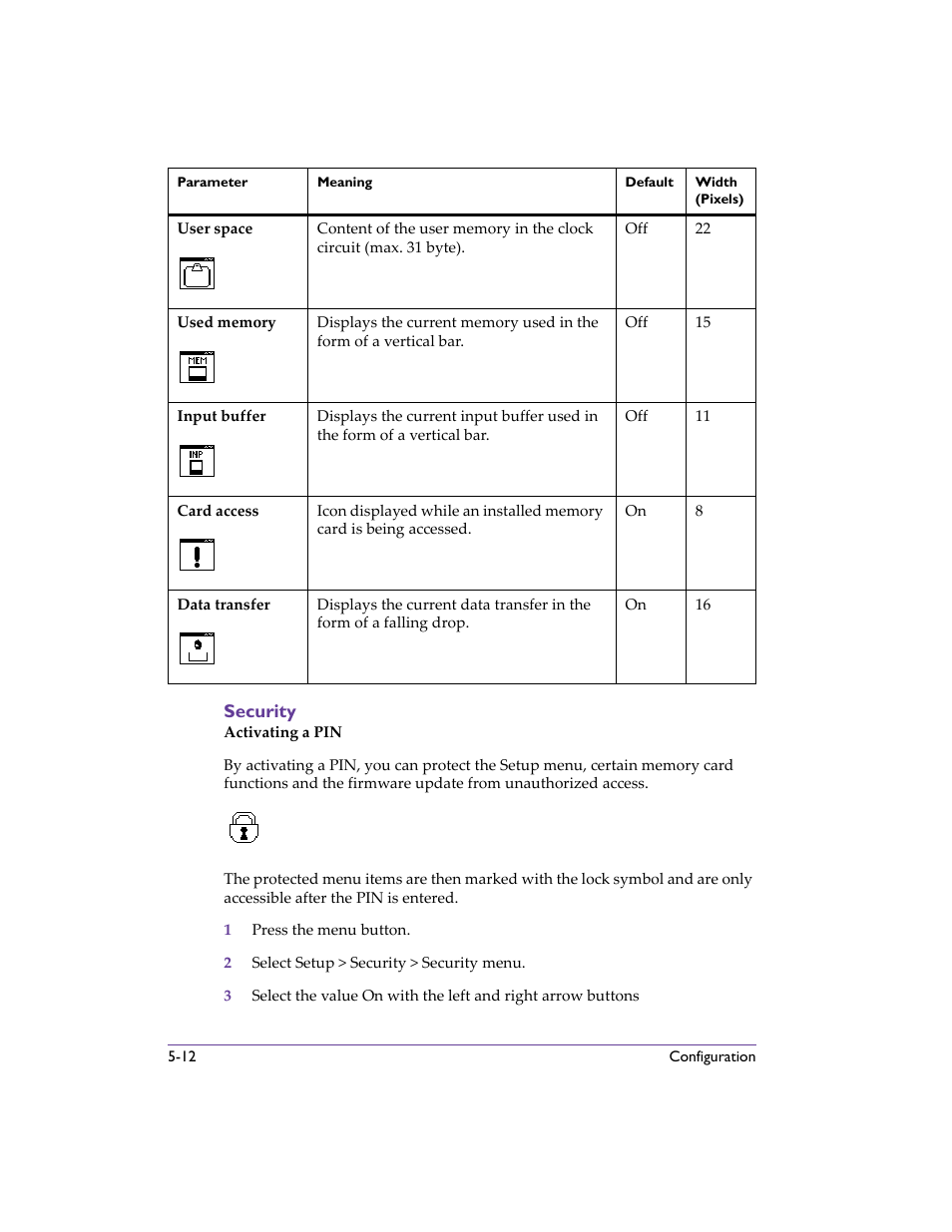 Security, Security -12 | QuickLabel 482 Pronto! User Manual | Page 62 / 256