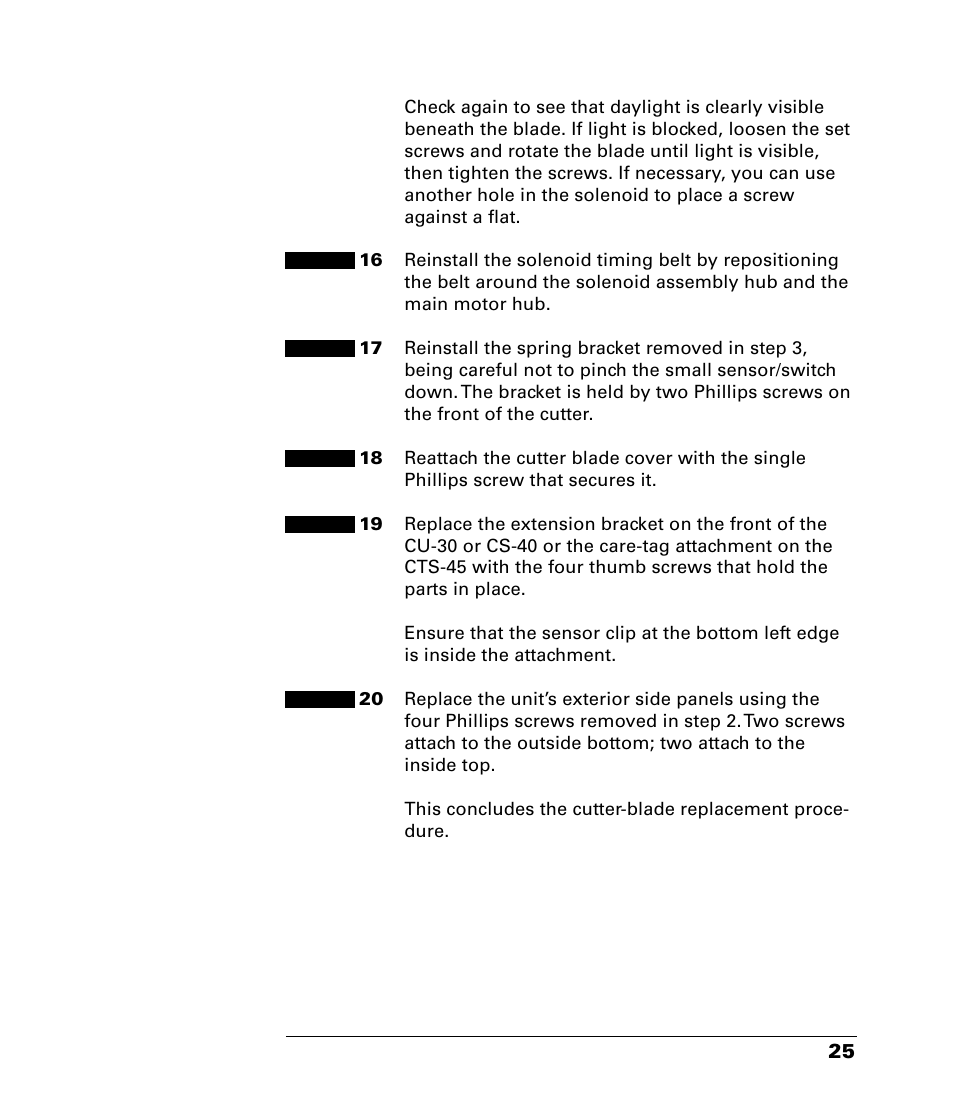 QuickLabel CU-30 User Manual | Page 29 / 31