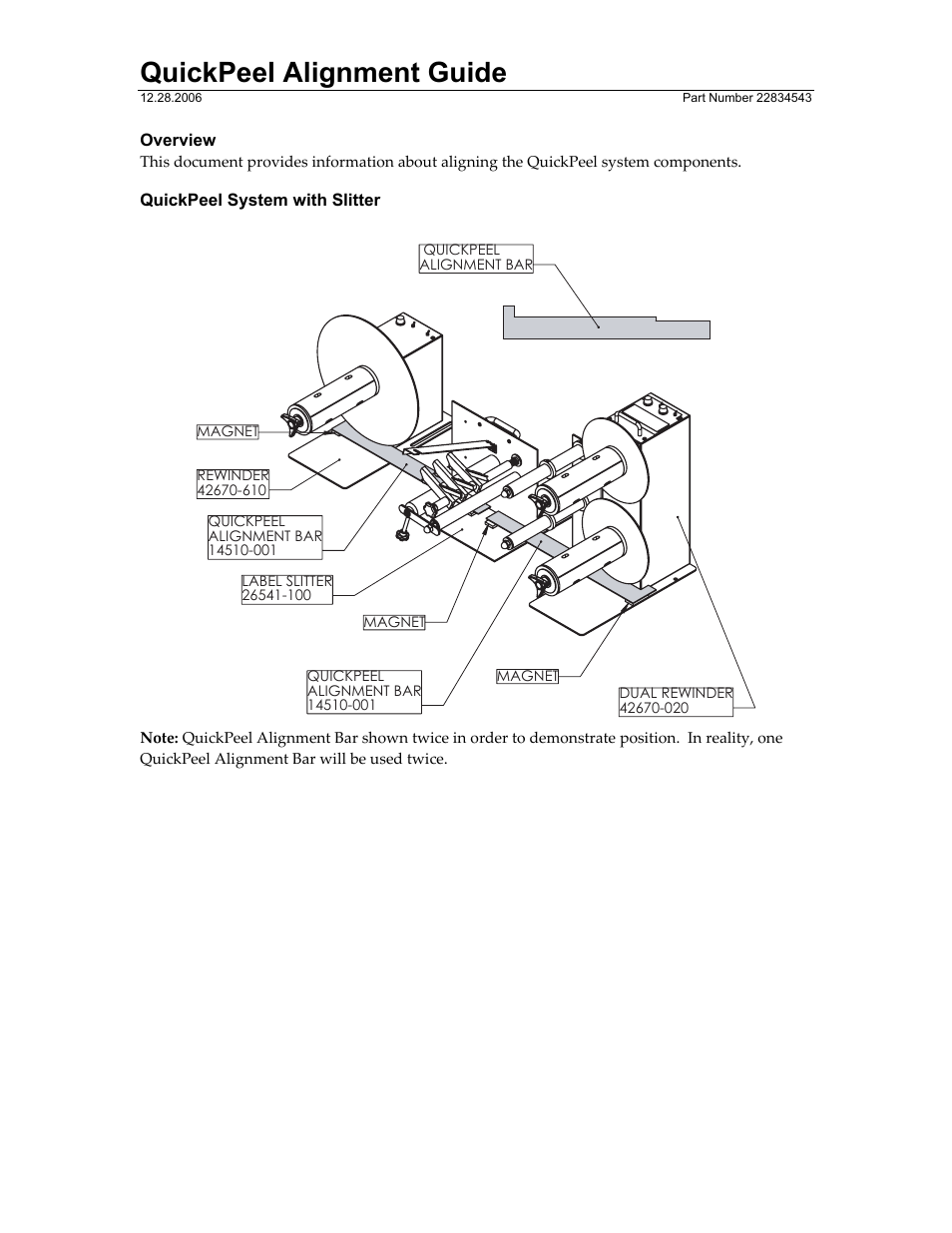 QuickLabel QuickPeel User Manual | 3 pages