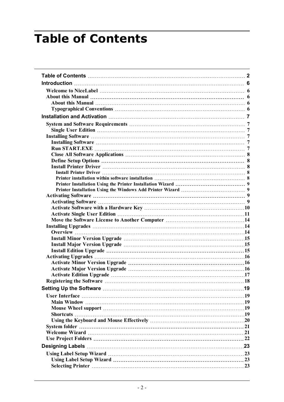 QuickLabel Designer Express User Manual | Page 2 / 93