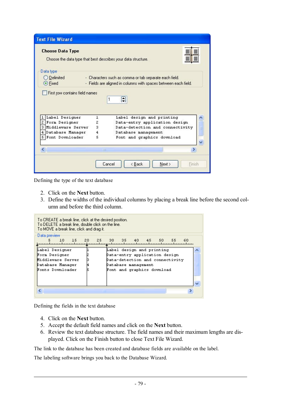 QuickLabel Designer Express User Manual | Page 79 / 93