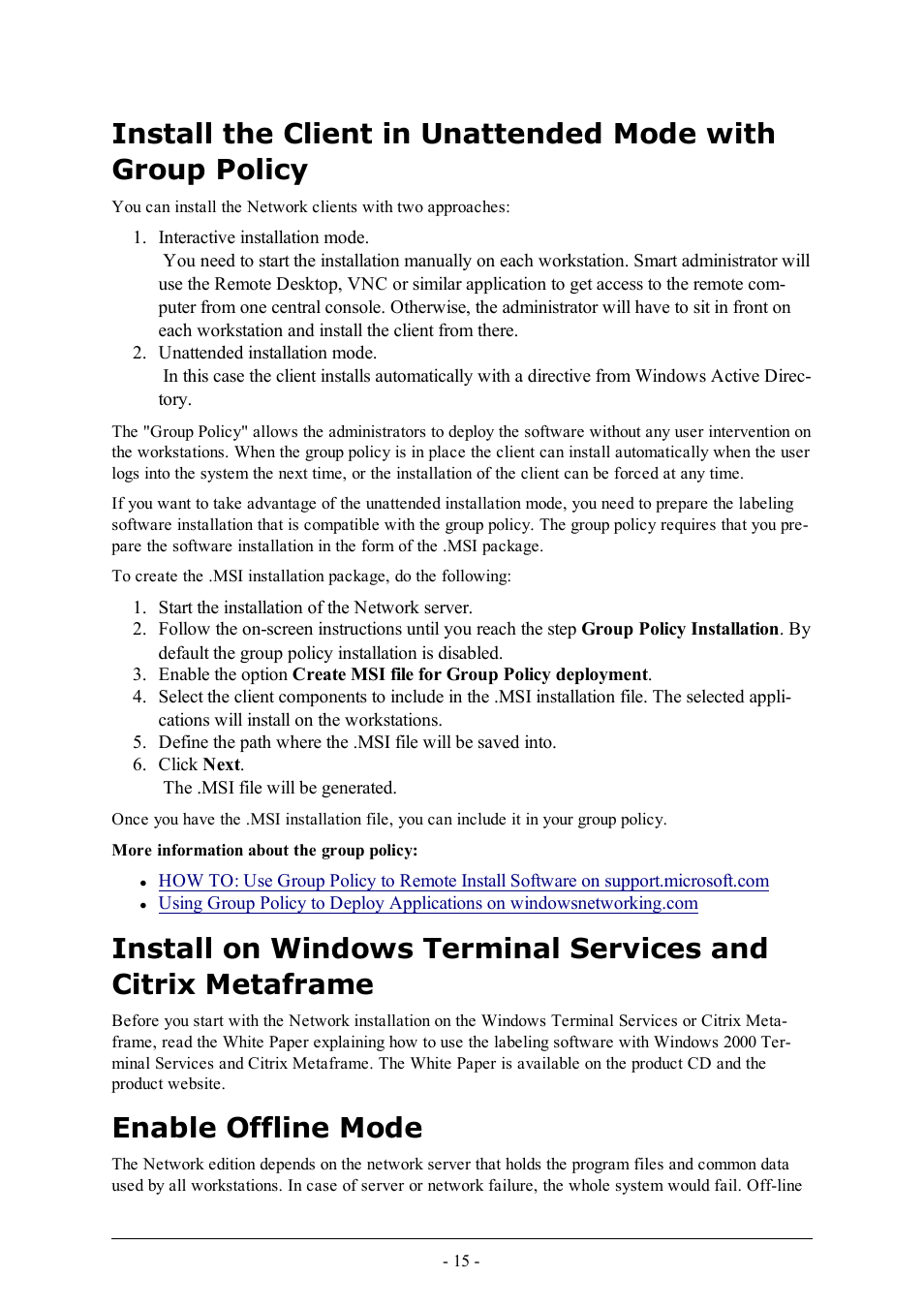 Enable offline mode | QuickLabel Designer Pro User Manual | Page 15 / 194