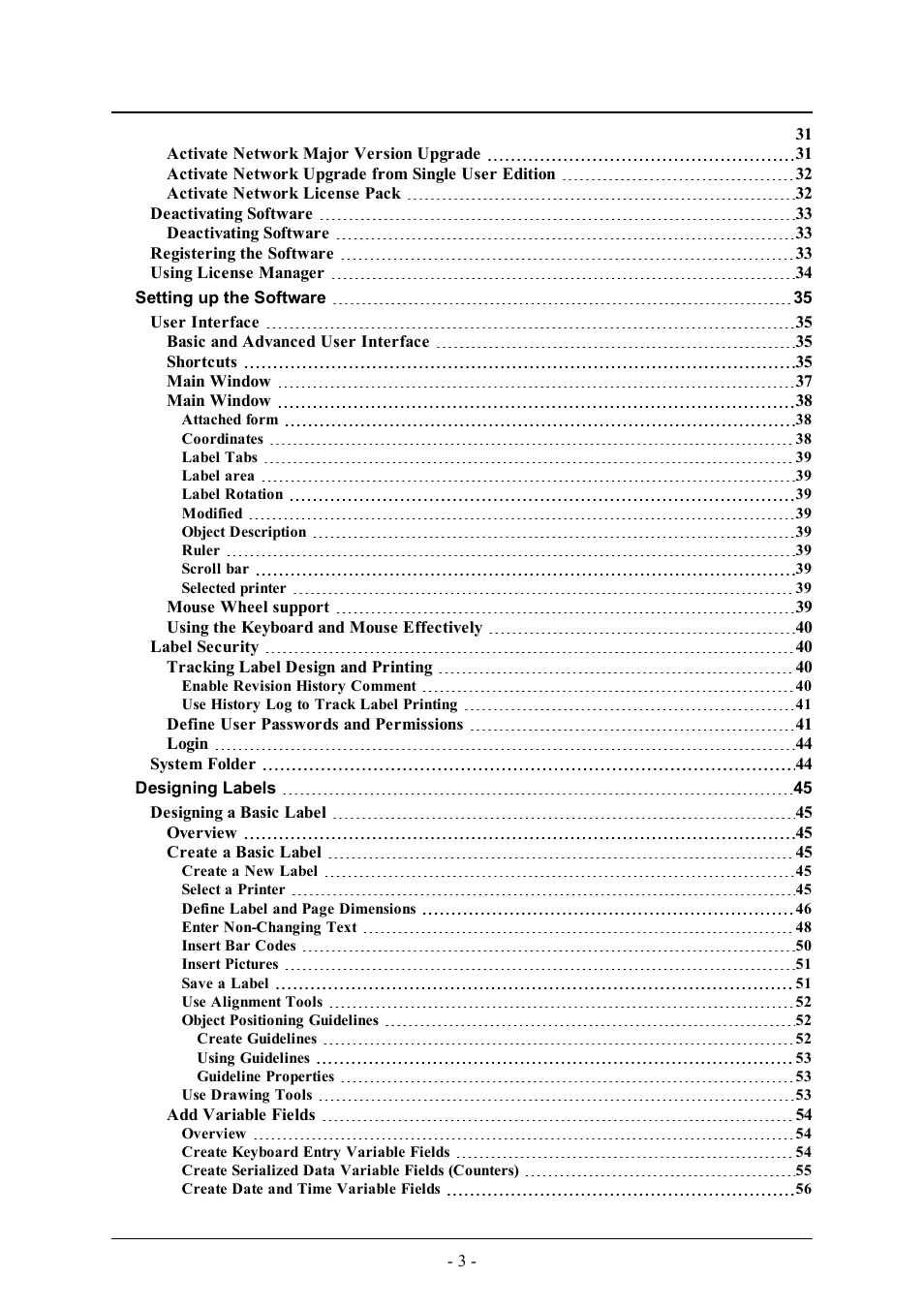 QuickLabel Designer Pro User Manual | Page 3 / 194