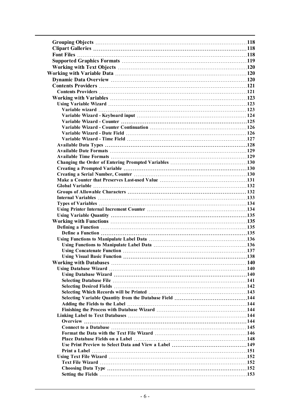 QuickLabel Designer Pro User Manual | Page 6 / 194