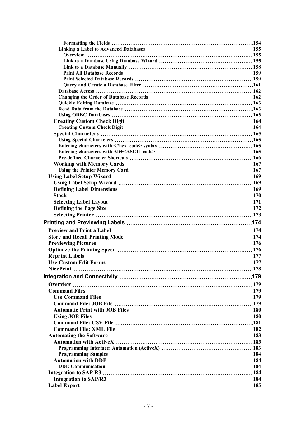 QuickLabel Designer Pro User Manual | Page 7 / 194