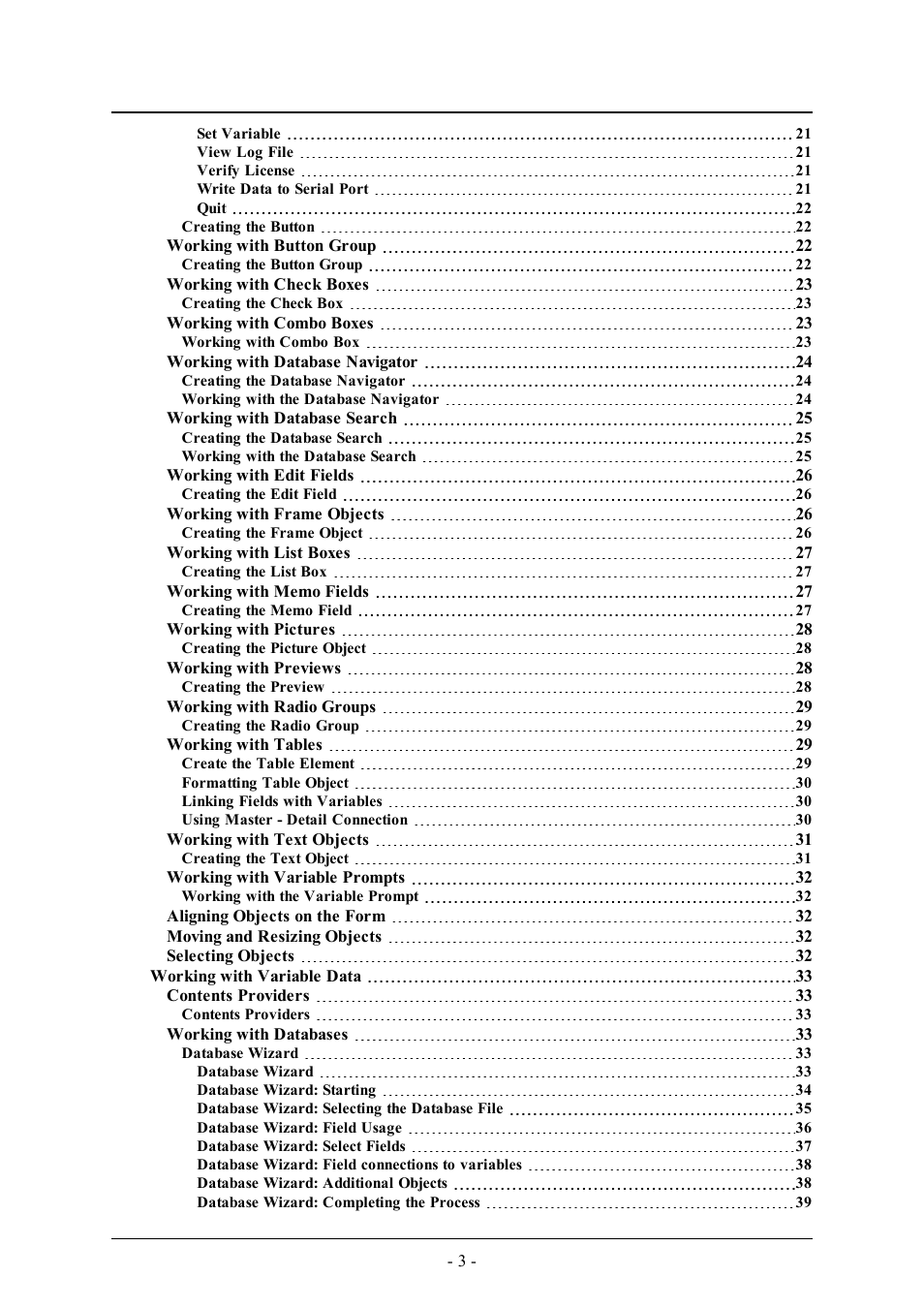 QuickLabel PowerForms User Manual | Page 3 / 47